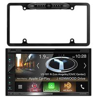 EnrockAudio Kenwood 6.8" Double-DIN Navigation/DVD/Bluetooth Receiver w/Clear Resistive Touch Panel, License Plate Frame Rear View Backup Camera