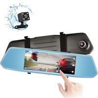Eagle Eye Mirror Dash Cam 7" Touch Screen 1080P Rearview Front and Rear Dual Lens Night Vision Reverse Camera Parking Assist