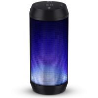 MUBYTREE Bluetooth Speakers Portable Wireless LED with Lights 8H Playtime Build-in Mic for Outdoor, Home & Travel