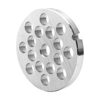 #12 Stainless Steel Meat Grinder Plate Discs Blades for Kitchenaid Mixer FGA Food Chopper and Hobart, LEM, Cabelas, Weston, MTN Meat Grinders