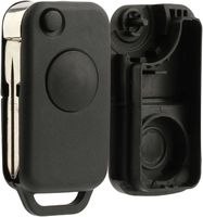 KeylessOption Keyless Entry Remote Car Flip Key Fob Uncut Blade Shell Case Button Repair Fix