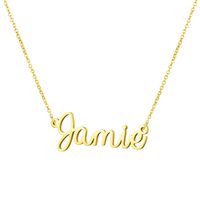 Personalized Name Necklace 18K Gold Plated New Mom Bridesmaid Gift Jewelry for Jamie