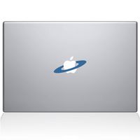 The Decal Guru 2068-MAC-15P-LB Saturn's Rings Decal Vinyl Sticker, Light Blue, 15\" MacBook Pro (2015 & Older)