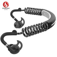 DREAM SPORT Workout Headphones Wireless, 5.0 Bluetooth Earbuds with Stable Connection and Larger Range for Sport, Fit Earphone with Noise Insulation and Waterproof Gray