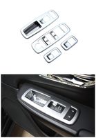 Dwindish Silver 4 Doors Window Lifter Switch Buttons Decorative Frame Cover Trim Interior Molding Sticker ABS for Jeep Grand Cherokee 2011 Up Jeep Cherokee 2014 Up