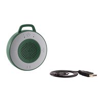 AmazonBasics Wireless Shower Speaker with 5W Driver, Suction Cup, Built-in Mic - Green