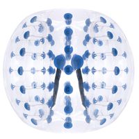 Ludosport Inflatable Bumper Ball 5 ft(1.5m) Dia Bubble Soccer, Inflatable Bumper Bubble Ball, Giant Human Hamster Knocker Ball Body Zorb for Adults &Teens (Blue)