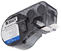 Brady MC-500-595-YL-BK Vinyl B-595 Black on Yellow Label Maker Cartridge, 25' Width x 1/2" Height, For BMP51/BMP53 Printers
