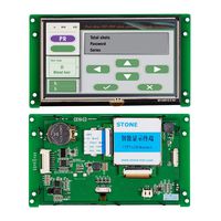 STONE 5 Inch TFT Touch Display LCD Controller with Color Via RS232 Port for HMI & PLC Solution