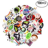QEMILYQ Stickers Pack, 100PCS Street Fashion Oil Waterproof Laptop Vinyl No-Duplicate Sticker for Water Bottles,Phones,Luggage,Motorcycle, MacBook,Sketeboard, DIY Party Supplie Patches Decal