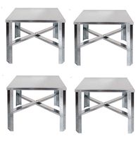 Eastman 86278 Water Heater Stand 30-60 Gallon, Silver (Pack of 4)