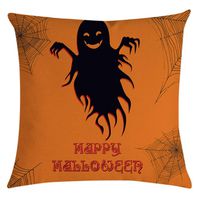 Bosji (17.72" x 17.72") Throw Pillowcase,Halloween Theme Decoration Bat Pumpkin Pillow Case Holiday Home Decor Polyester Printed Zipper Sofa Pillow Covers