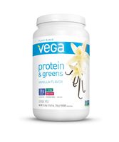 Vega Protein & Greens Vanilla (25 Servings, 26.8 Ounce) - Vegan Plant Based Protein Powder Shake, Gluten Free, Non Dairy, Non Soy, Non GMO