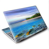 Skin Decal for Lenovo Yoga 710 11.6" Laptop Vinyl Wrap/Underwater Snorkel Tropical Fish Island