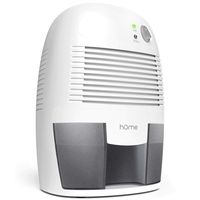hOmeLabs Small Space Dehumidifier with Auto Shut-Off - Quietly Extracts Moisture to Reduce Odor and Allergies from Mold and Mildew - Compact and Portable, Ideal for Bedrooms, Bathrooms and Closets