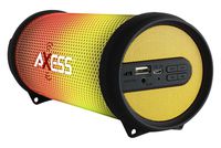 AXESS SPBL1043 Mini Portable Bluetooth Hi-Fi Bluetooth Speaker with Dancing LED Lights, Yellow