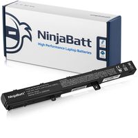 NinjaBatt Laptop Battery for Asus X551 A31N1319 A41N1308 A31LJ91 X551C X551CA X551MA X451 X451C D550 00B110-00250600 0B110-00250100 - High Performance [4 Cells/2200mAh/32wh]