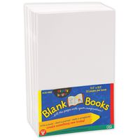 Hygloss Products White Blank Books - Great Books for Journaling, Sketching, Writing & More - Great for Arts & Crafts - 5.5 x 8.5 Inches - 10 Pack