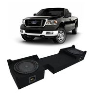 Compatible with 2004-2008 Ford F-150 Ext Super Cab Truck Kicker CompVT CVT10 Dual 10" Sub Box Enclosure - Final 2 Ohm