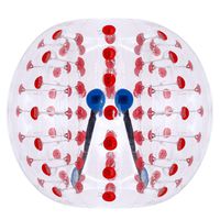 Ludosport Inflatable Bumper Ball 5 ft(1.5m) Dia Bubble Soccer, Inflatable Bumper Bubble Ball, Giant Human Hamster Knocker Ball Body Zorb for Adults &Teens (Red)