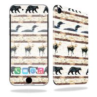 MightySkins Skin Compatible with Apple iPhone 7 - Lodge Stripes | Protective, Durable, and Unique Vinyl Decal wrap Cover | Easy to Apply, Remove, and Change Styles | Made in The USA