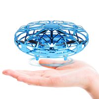 Pantaya Mini Drone Flying Ball UFO,Infrared Induction Mini Helicopter,LED Indicator,Flying Toys Aircraft Games Presents Gifts for Kids Children Girls Boys (Blue, one Size)