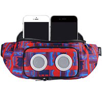 Fanny Pack with Bluetooth Speaker, Durable Bluetooth Speaker Fannypack with 8W Louder Sound, 10H Playtime Waist Bag for Parties, Beach, Festival Works with iPhone Xs MAX, XR, 8 Plus, Android