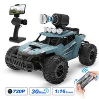 DEERC RC Cars DE36W Remote Control Car with 720P HD FPV Camera, 1/16 Scale Off-Road Remote Control Truck, High Speed Monster Trucks for Kids Adults, 30 Min Play, RC Toys Gift for Boys and Girls