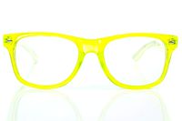 Transparent Green Spiral Diffraction Glasses - for Raves, Festivals and More