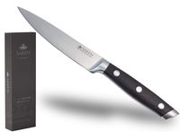 SAKEN Paring Utility Knife, 4.5 Inch - Ultra Sharp, High Carbon German Steel Knives - Luxury Gift Box