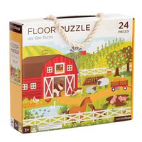 Petit Collage Floor Puzzle, On The Farm, 24 Pieces
