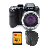 KODAK PIXPRO AZ421 Astro Zoom 16MP Digital Camera with 42x Optical Zoom (Black) Bundle with 32GB SD Memory Card and Holster Bag (3 Items)