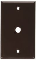 Morris 81632 Lexan Wall Plate for Cable, 1 Gang.406" Hole Diameter, Brown