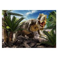 Funnytree 7X5ft Dinosaur World Park Party Backdrop Children Tropical Jungle Safari Photography Background Boy Birthday Rainforest Animals Cake Table Decorations Banner Photobooth Photo Studio Props