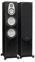 Monitor Audio Silver 500 Floorstanding Speaker Black Oak Pair (Black Oak)