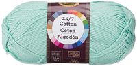 Lion Brand Yarn 761-156 24-7 Cotton Yarn, Mint