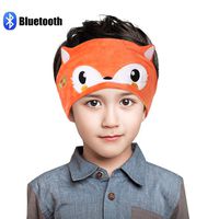 Homelove Kids Wireless Bluetooth Headphones, Hi-Fi Stereo Wireless Headset,with Built-in Mic, Soft Fleece Headband or Patch for School or Home Fox