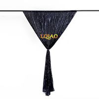 LQIAO Navy Blue 6x6ft Sequin Backdrop Photo Booth Glitz Sequin Wedding Backdrops Photography Background Sequin Party Fabric Background DIY, Pocket 6x6FT(180x180cm))