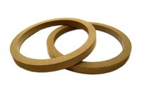 2 MDF SPEAKER RING SPACER 10 INCH WOOD 3/4 THICK FIBERGLASS AUDIO BOX ENCLOSURE