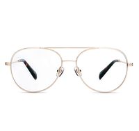 Boca Blu Blue Light Blocking Computer Glasses | UV Light Filtering Anti Glare Gaming Glasses for Men/Women (Hercules Shiny Gold)