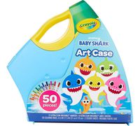 Crayola Baby Shark Art Set, 50 Pieces, Gift for Kids, 4, 5, 6, 7