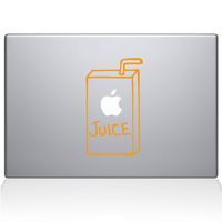 The Decal Guru 1035-MAC-13A-SY Apple Juice MacBook Decal Vinyl Sticker - 13" MacBook Pro (2016 & Newer) - Yellow