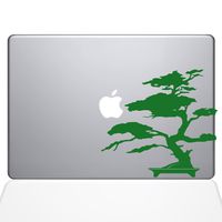 The Decal Guru 2095-MAC-13A-LG Bonsai Tree Decal Vinyl Sticker, Green, 13" MacBook Air