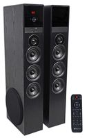 Rockville TM150B Black Home Theater System Tower Speakers 10" Sub/Blueooth/USB