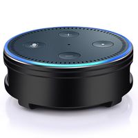 Piqiu Echo Dot Alexa Amazon's Second Generation Simple Echo Dot Case jam Speaker Base Aluminum Material Bracket for Kitchen and Living Room Decoration - Black