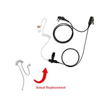 Maxtop ASK2425RT-H4 1-Wire Clear Coil Surveillance Kit Earphone for Hytera HYT with Extra Replacement Coil