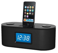 OT3010 Speaker Docking Station 30-Pin with FM,Alarm Clock for All Generation iPhone w/ remote control - black color