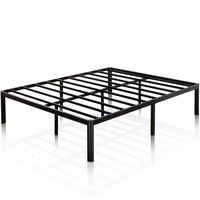 Zinus Van 16 Inch Metal Platform Bed Frame with Steel Slat Support / Mattress Foundation, Queen