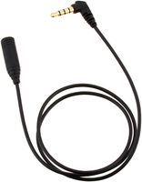 Smartphone Headphone Extension Cord 0.5m Black At345is/0.5 Bk