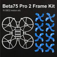 BETAFPV Beta75 Pro 2 FPV Whoop Frame Kit with Gemfan 2 Sets 40mm 4-Blade Props 1.0mm Shaft Blue FPV Propellers for 0802 Brushless Motor Tiny Whoop Drone Beta75 Pro 2 Beta65X